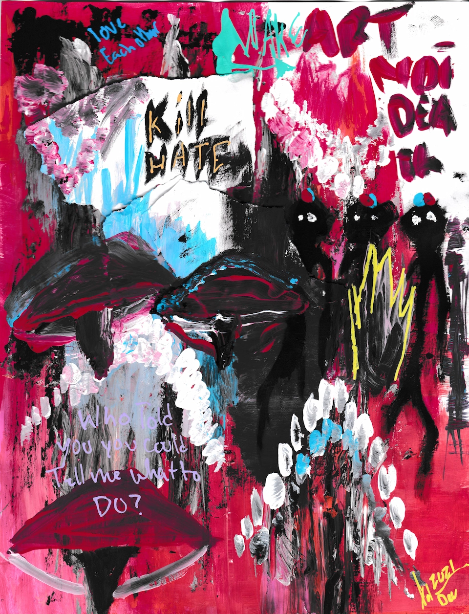 Make Art Not Death Poster